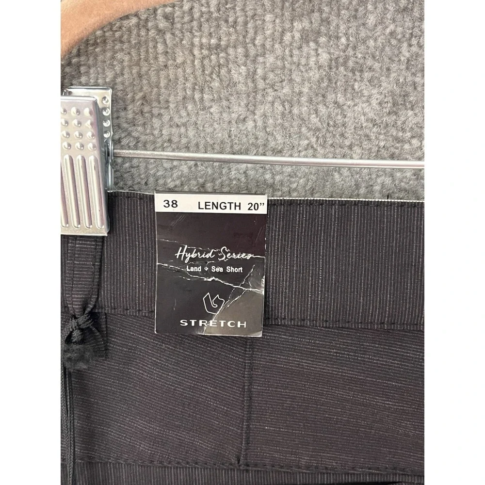Burnside Hybrid Series Land Sea‎ Walk Board Shorts Mens Sz 38 Black Pockets New